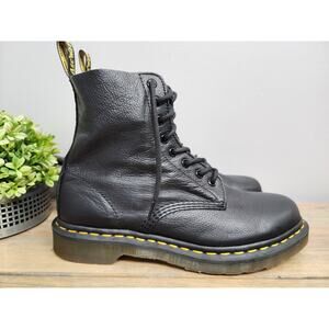 Dr Martens 1460 Pascal Virginia Boots Womens 10 Black Leather AirWair